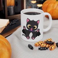 Spooky Bat Cat Mug