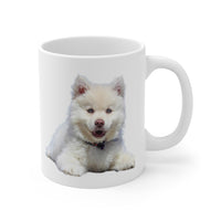 White Husky Mug