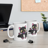 Spooky Bat Cat Mug