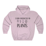 Easily Distracted by Plants Hooded Sweatshirt