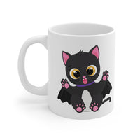 Spooky Bat Cat Mug