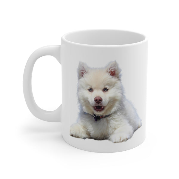 White Husky Mug