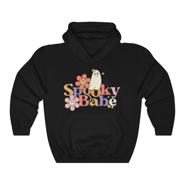 Retro Spooky Babe Hooded Sweatshirt