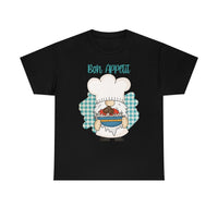 Bon Appetit Chef Gnome Cotton Tee