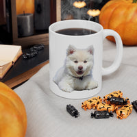 White Husky Mug