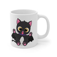 Spooky Bat Cat Mug