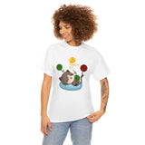 Cat Playing With Yarn Cotton Tee