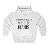 Easily Distracted by Plants Hooded Sweatshirt